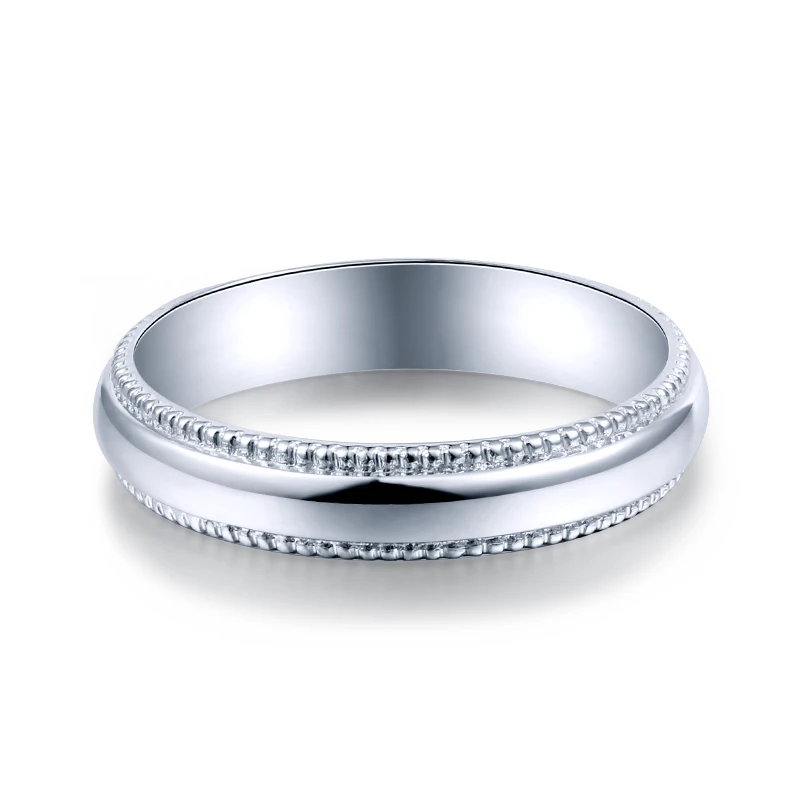 ZHJIASHUN обручальное кольцо из чистого золота для мужчин и женщин 14k белое золото
