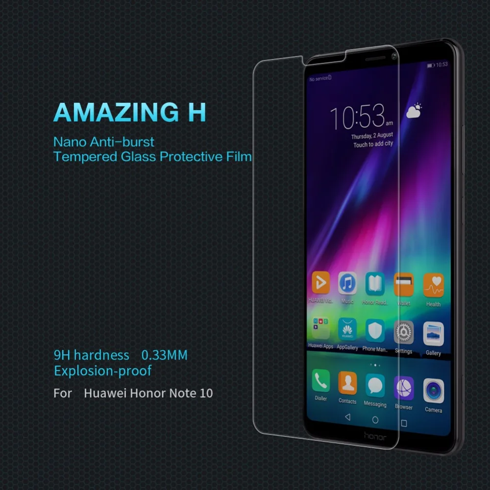 Huawei Honor Note 10 защитное стекло Защитная пленка Nillkin amazing H Анти взрыв прозрачное