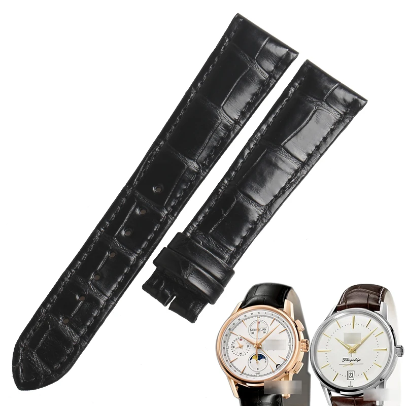 Ремешки WENTULA для часов Longines L4.267.8.73.2 L4.767.8.73.2 кожа аллигатора/крокодиловая |