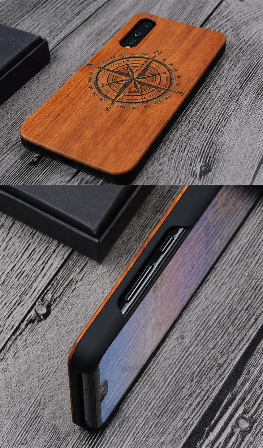 Уникальный huawei P20 Pro Чехол P20pro Дерево Бамбук PC жесткий защитный чехол для huawei P20 Lite аксессуары для телефонов