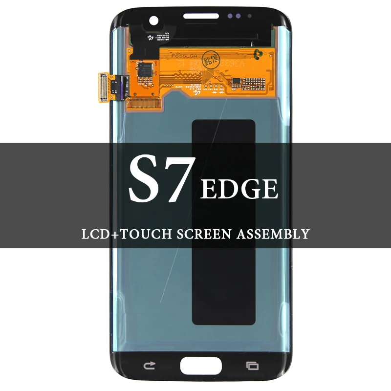 

100% Tested LCD For S7 Edge LCD Dispaly With Touch Screen Assembly Super AMOLED For G935 G935F G935A Screen