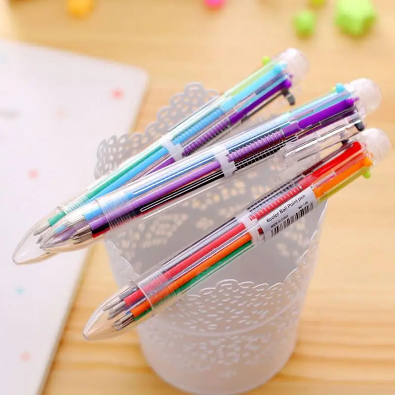 Милая многоцветная шариковая ручка для масла канцелярские принадлежности Пресс
