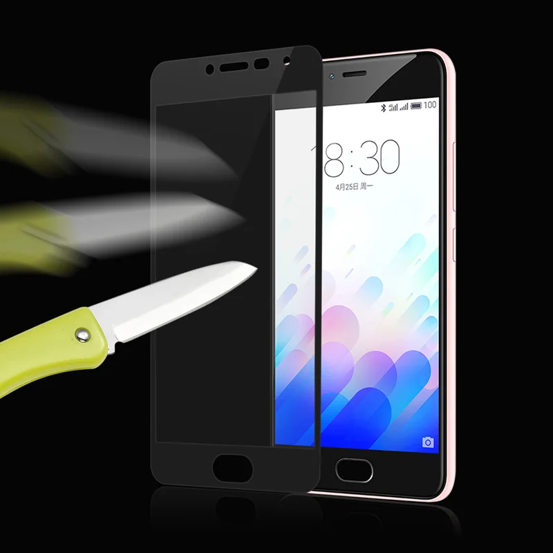 GerTong полное покрытие закаленное стекло для Meizu V8 Note 8 X8 M5 15 M3 M5C M5S M6S Pro 7 6 Plus защита