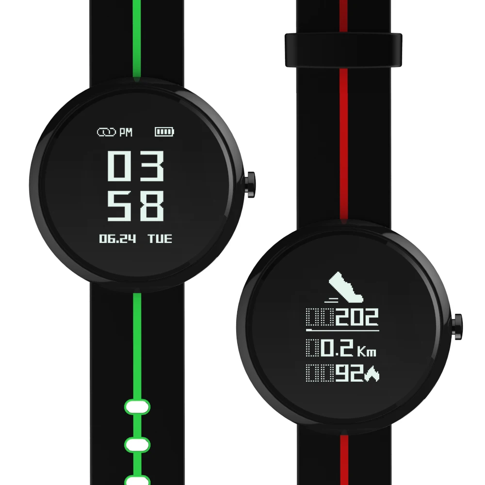 JMFONE V06S Bluetooth Smart Браслет сердечного ритма крови Давление Шагомер сна Фитнес