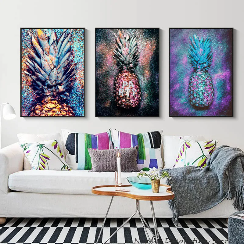 Ananas украшение дома абстрактная живопись плакат с ананасом скандинавские