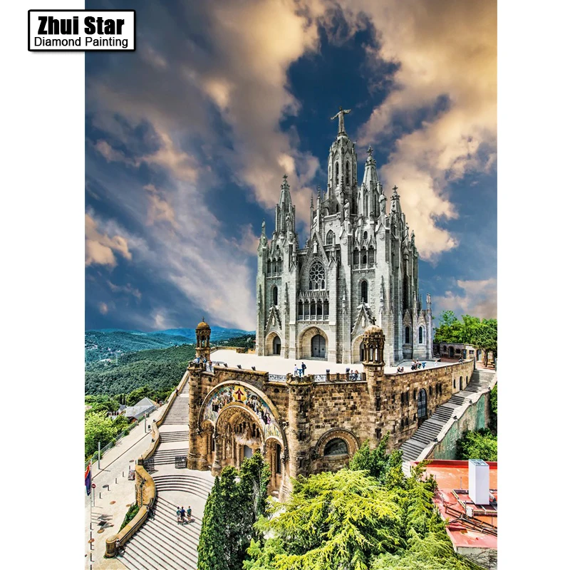 DIY 5d Алмазная мозаика dormition cathedral Василий вышивка спицами рукоделие сделать ваш