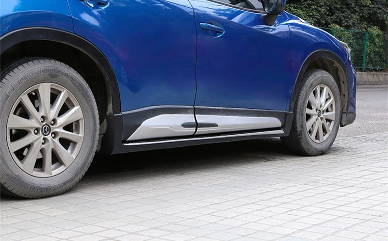 Для Mazda CX-5 CX5 2013 аксессуары 4 шт./компл. ABS хромированные Пластик боковой молдинг крышка обшивки двери кузова Наборы