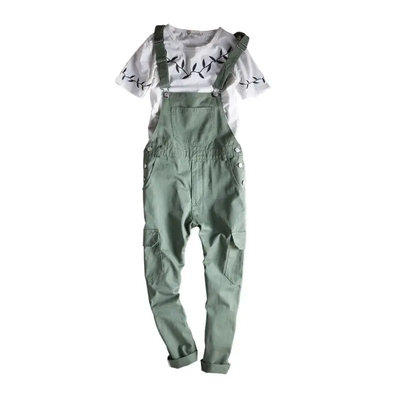 Мужские комбинезоны в стиле хип-хоп модные армейского зеленого цвета крутые