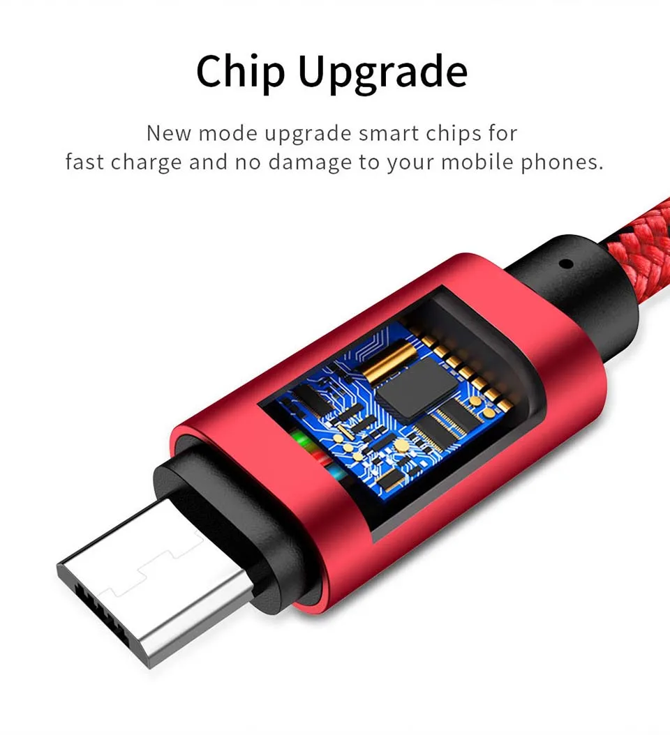 Кабель Micro USB CXV 2.4A для быстрой зарядки, Кабель Microusb для samsung, Xiaomi, huawei, LG, планшета, Android, мобильного телефона, USB шнур
