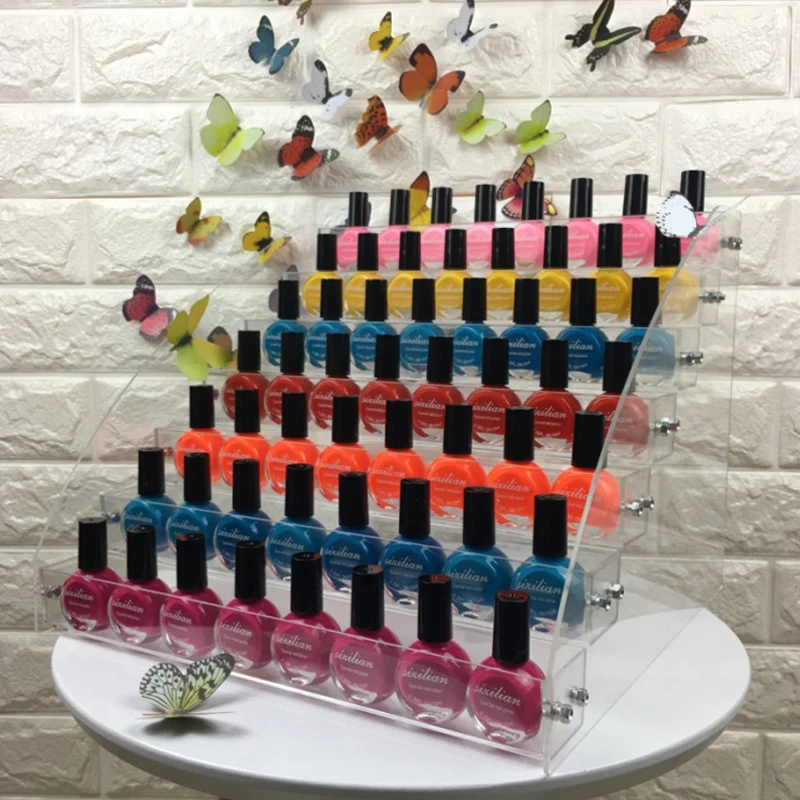 

Mordoa Fashion Detachable 7 Tier Organizer Lipstick Display Stand Holder Nail Polish Rack Makeup Cosmetic Display Rack Wholesale