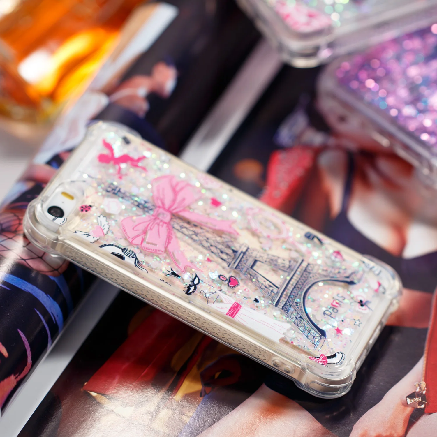Роскошный блестящий жидкий песок зыбучий для iPhone 5 5S SE 6 6S 7 8 X Plus Чехол Мягкий