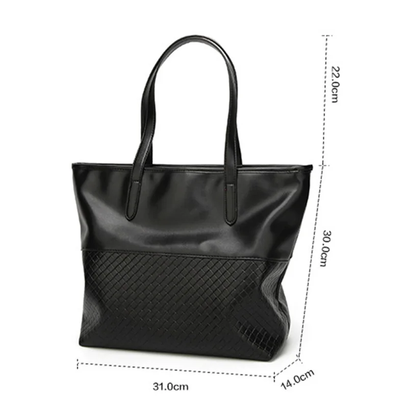 

2019 Woven Bag European And American Style Ladies Totes Shoulder Bag Large Capacity Women Bag Luxury Brand Leather Handbags