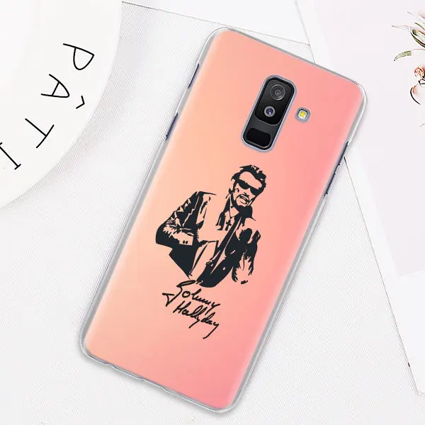 Джонни Холлидей чехол для samsung Galaxy J4 J6 плюс J3 J5 J6 J7 J8 C2 Core J5 J7 премьер Футляр для телефона - Цвет: 13