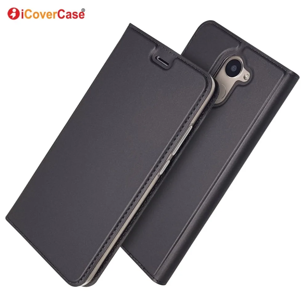 

Для Huawei Enjoy 7 Plus ультра-тонкий кожаный магнитных флип бумажник чехол для Huawei Y7 Prime