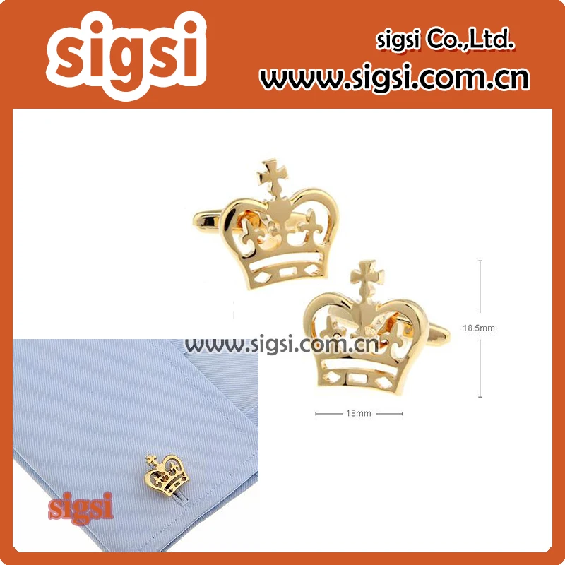 Новый Крест Запонки короны отца невесты высокое качество роскошные серебряные