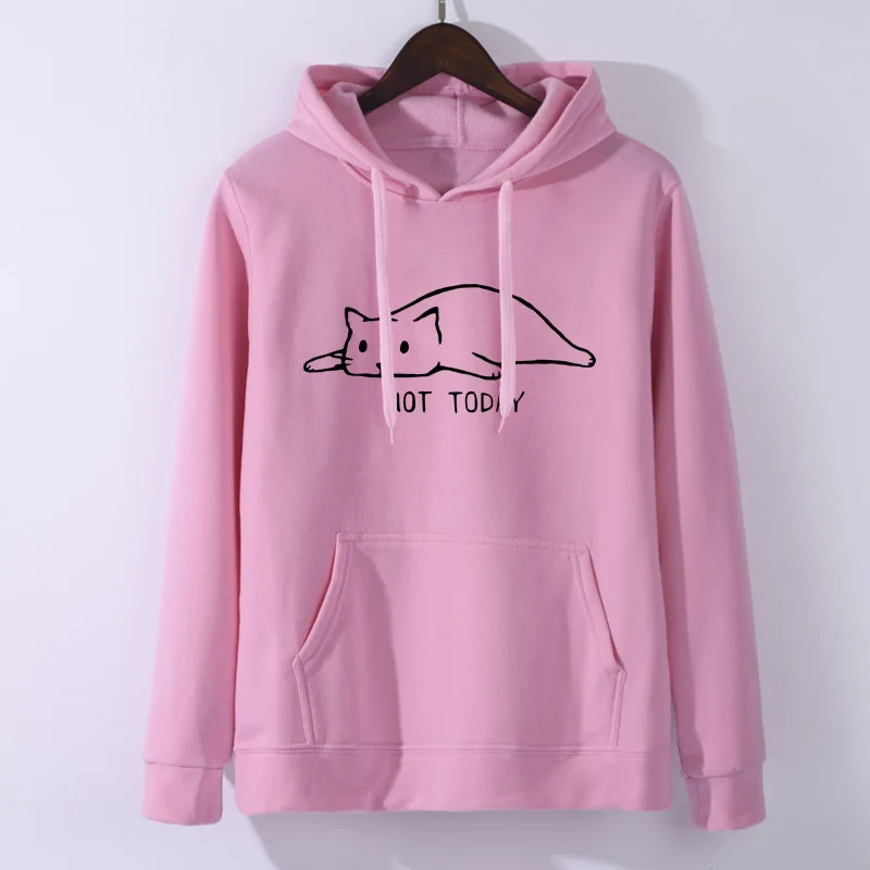 2019 Женская Осенняя толстовка Женский однотонный пуловер с капюшоном и рукавом