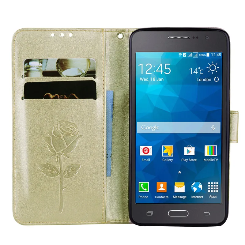Роскошный чехол для samsung Galaxy Grand Prime G530 G530H G531 G531H G531F SM-G531F бумажник чехол с откидной крышкой для телефона с отделениями для карт и держателем