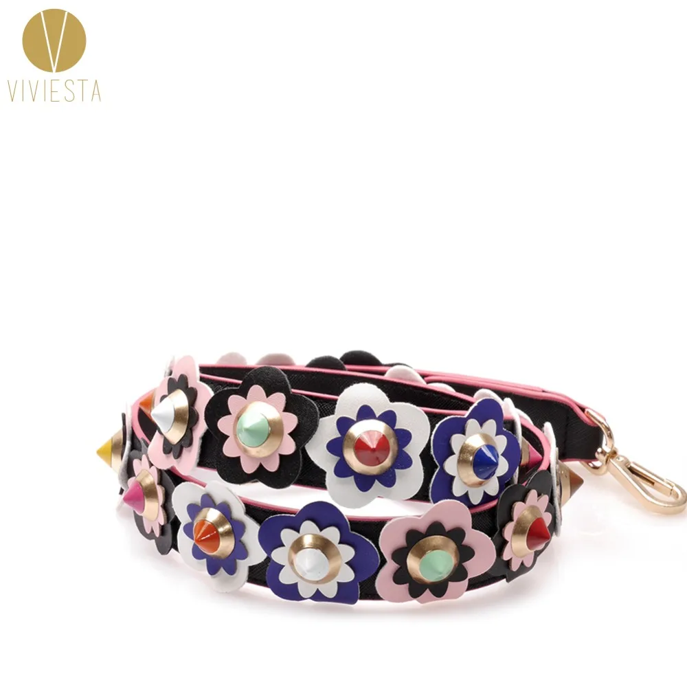 Женская сумка на ремне с цветным цветочным принтом известный Стильный Модный