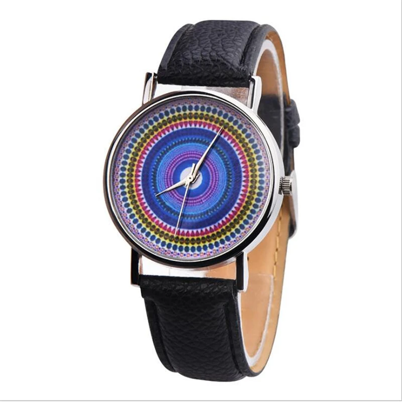 Женские кварцевые часы DOBROA из кожи мандалы винтажные наручные 2019|Женские часы| |