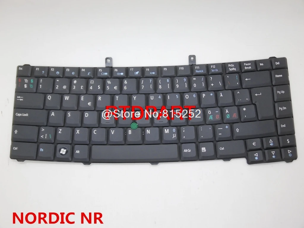 Клавиатура для ноутбука ACER TravelMate TM6490 6492 6410 6460 тензометрический джойстик NORDIC NR