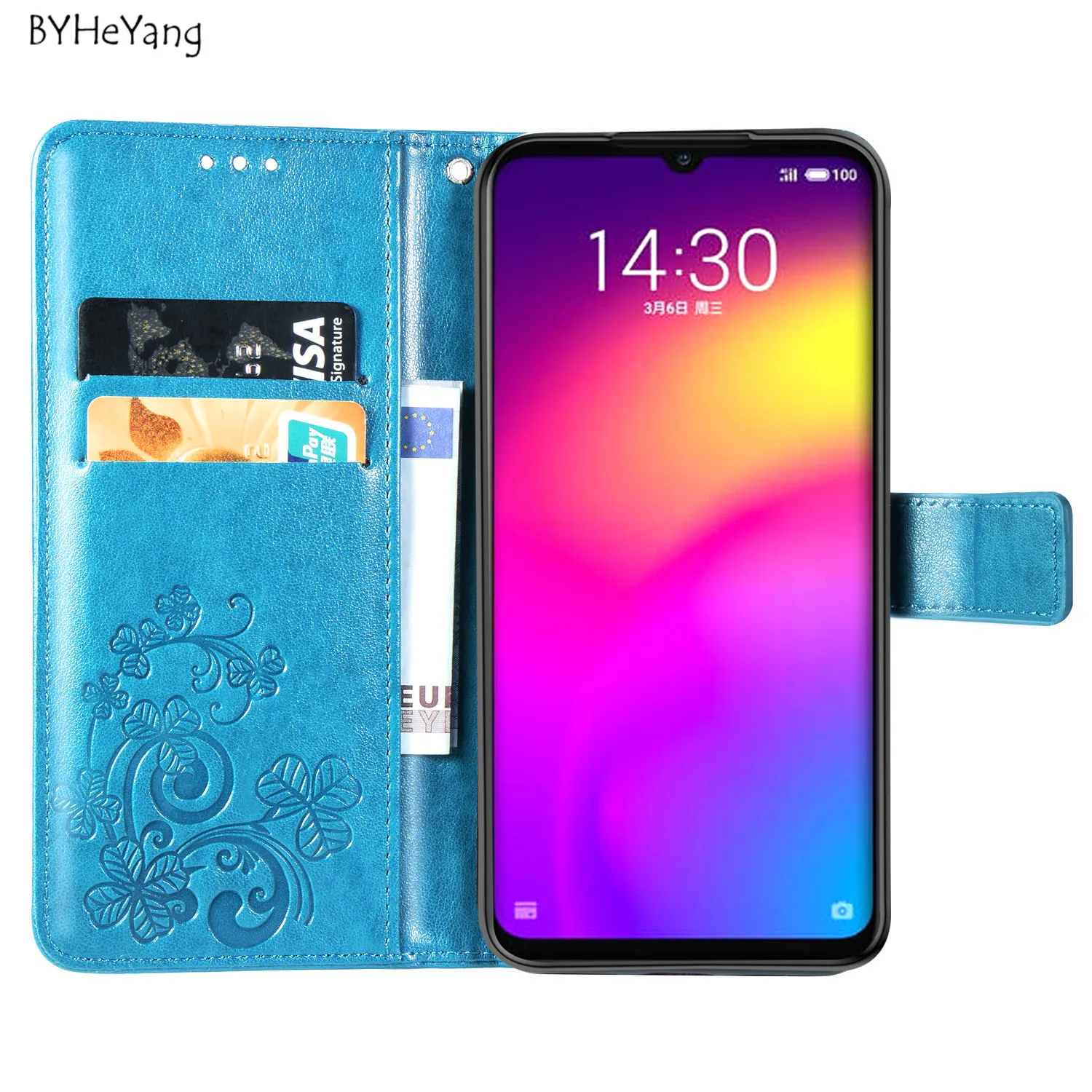 Чехол для Meizu Note 9 чехол M9 из искусственной кожи откидной Винтажный телефона