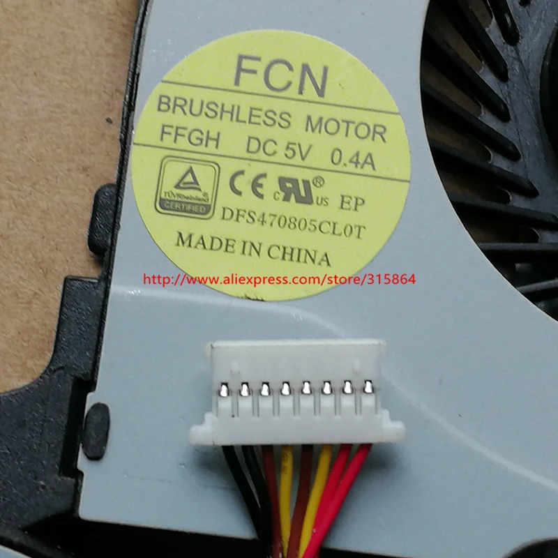 Новый FCN DFS470805CL0T FFGH Вентилятор охлаждения процессора для Lenovo Y40 Y40-70 Y40-70AT Y40-70AM |