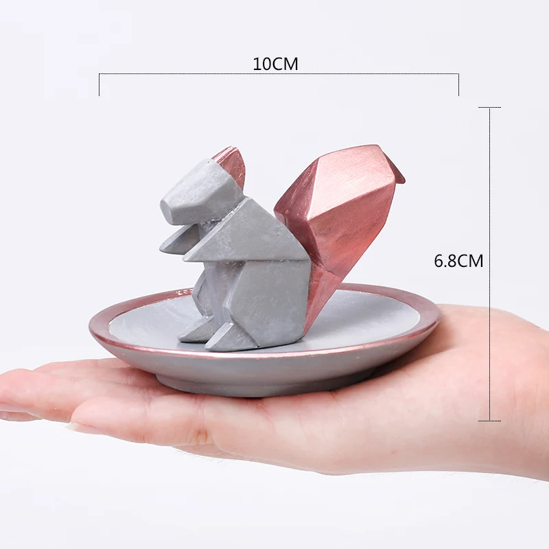 Статуэтка Животного кролик лебедь белка украшение ювелирное ожерелье серьги