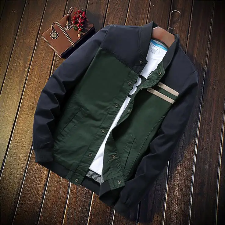 New Men's Jackets Autumn Military Men's Coats Fashion Slim Casual Jackets Male Outerwear Baseball Uniform Large Size 5XL