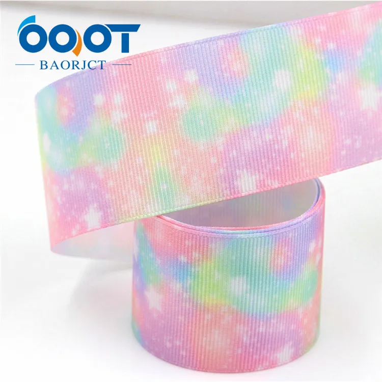OOOT BAORJCT G-18604-340 38 мм 10 ярдов мультфильм цветные ленты термотрансферные печатные корсажные Свадебные DIY ручной работы материал - Цвет: G-18604-342