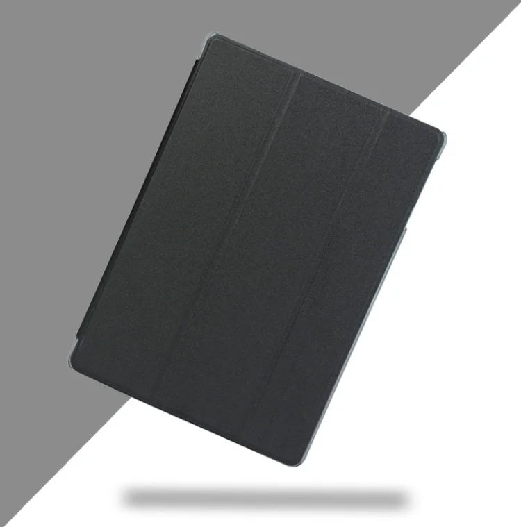 Ультратонкий Модный чехол из искусственной кожи для Teclast T10 T20 10," защитный чехол для планшетного ПК+ протектор+ стилус в подарок - Цвет: black