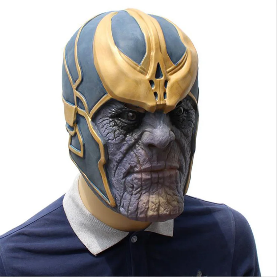 Thanoses маска реквизит для Хэллоуина Мстители бесконечные войны латексная косплея |