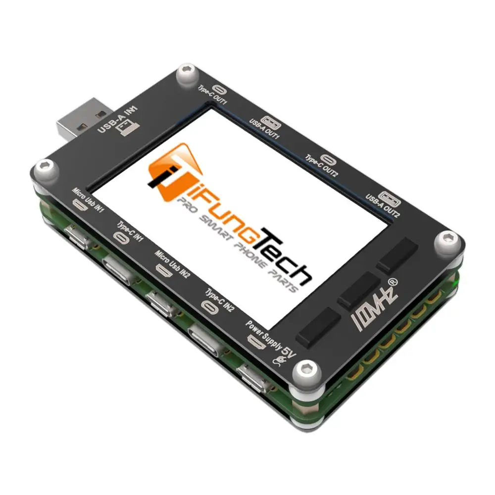 T50N USB Двухканальное питание монитор PD QC3.0 QC2.0 Тестер измеритель напряжения тока