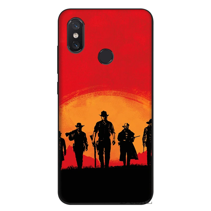 B2 Силиконовый чехол для телефона Xiaomi Mi 6 8 Lite A1 A2 5X 6X Lite F1 9 SE MAX 3 чехол крутая игра красные изображения из фильма «Red Dead Redemption» 2 ТПУ оболочки - Цвет: B2