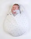 Симпатичный спальный мешок из мягкого хлопка в виде яиц, спальный мешок для новорожденных, Пеленальное Одеяло для коляски, симпатичное постельное белье, детский спальный мешок