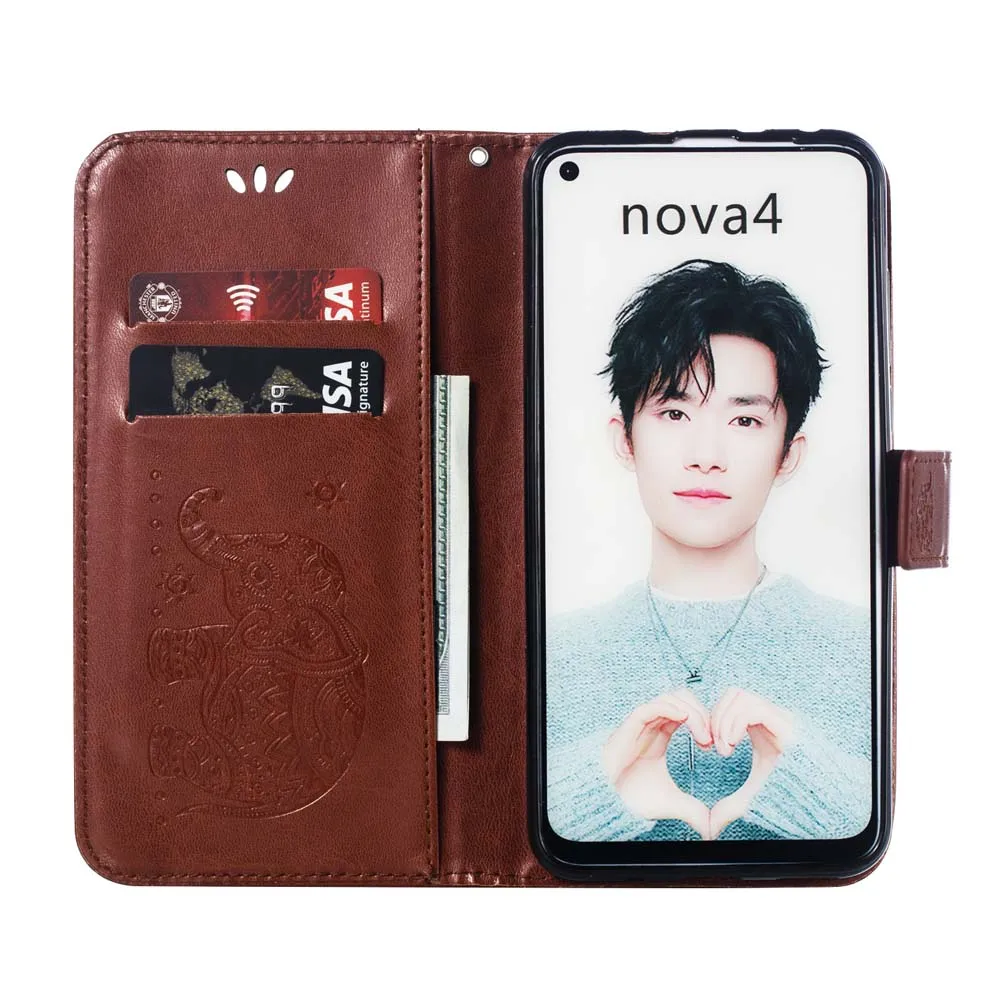Чехол с откидной крышкой для huawei Nova 4 VCE-LX2 VCE-L22 чехол кожаный Nova4 VCE LX2 L22 VCE_LX2 VCE_L22