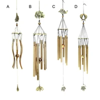 rustproof vintage copper wind chimes metal 6 tube church blessing wind chimes chinese style blessing ornaments music of wind
