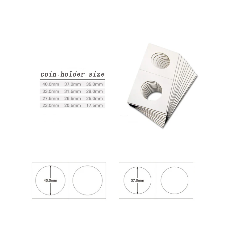 50 шт./компл. защитный зажим для монет и бумаги сбор денег Пенни чехол хранения