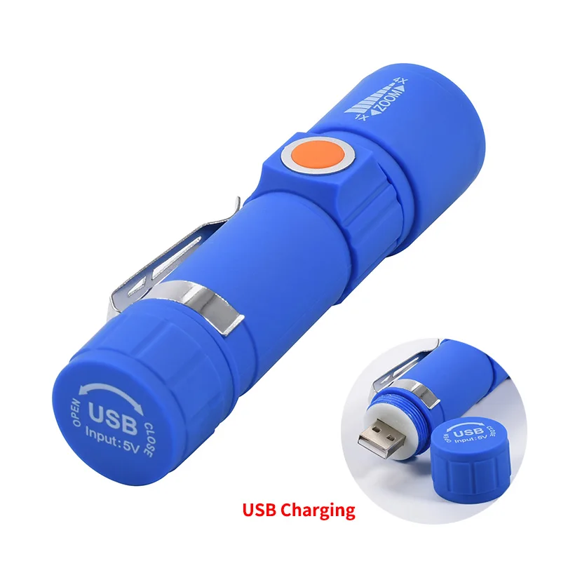 Coba mini led usb Перезаряжаемый светодиодный фонарик со встроенным аккумулятором