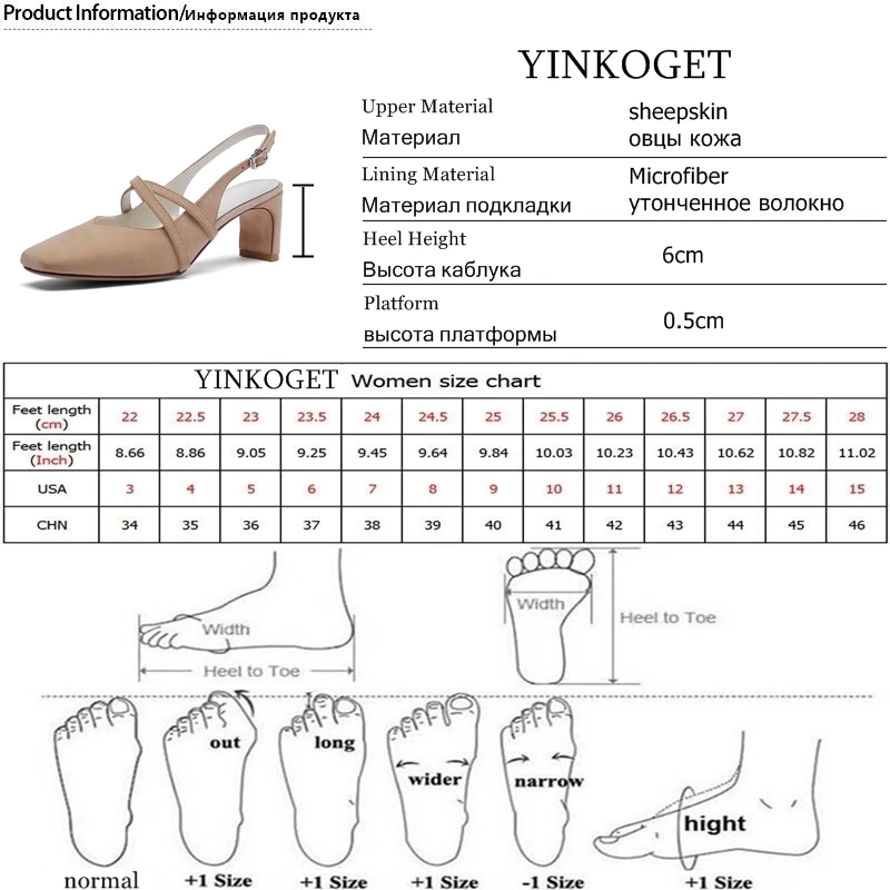 YINKOGET/мягкие удобные женские босоножки из натуральной овечьей кожи обувь на