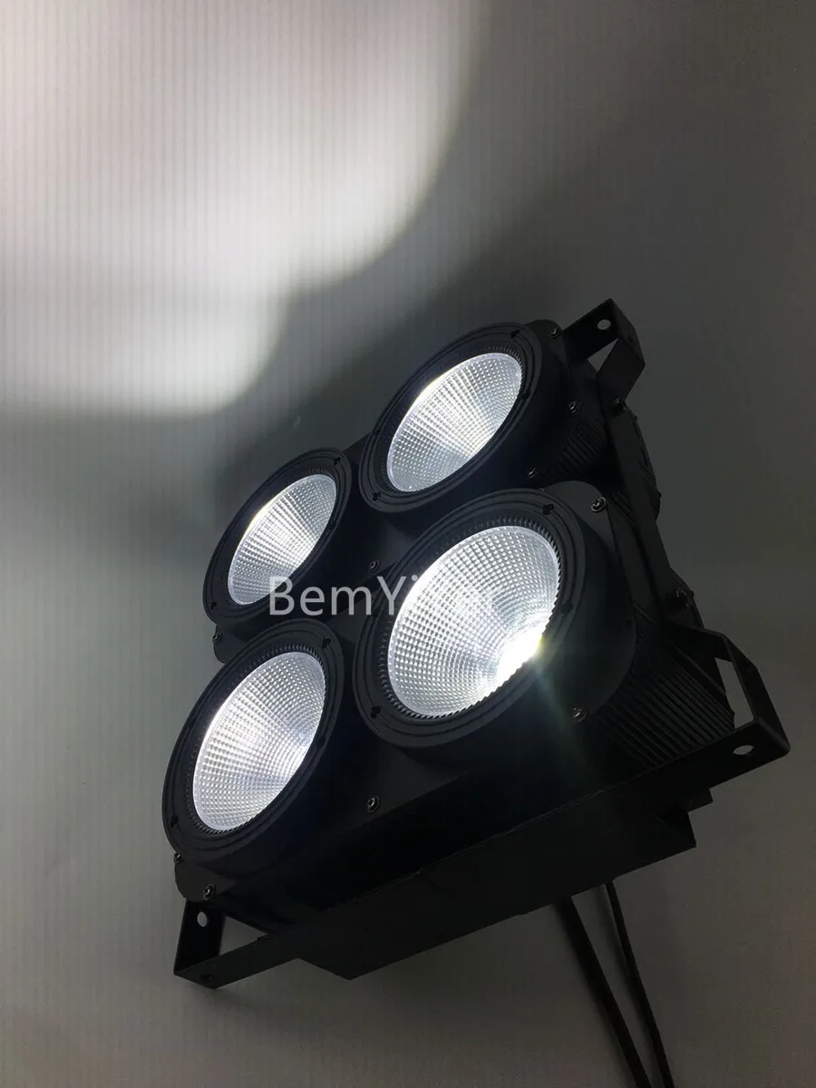4 шт./лот 4x100 Вт LED COB blinder wash light/4 глаза/холодный + теплый белый 2в1 для