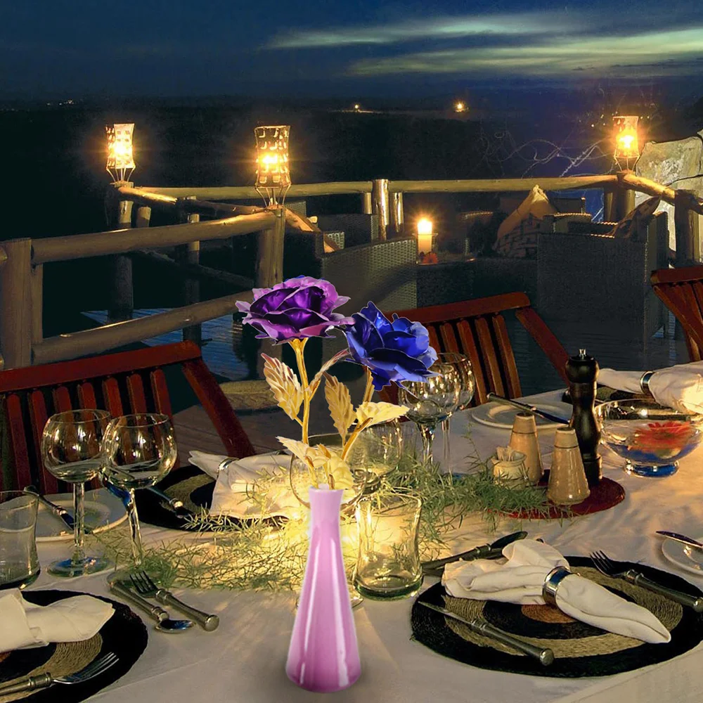 24K золотые фольгированные розы искусственный цветок для 2017 подруги жены дня