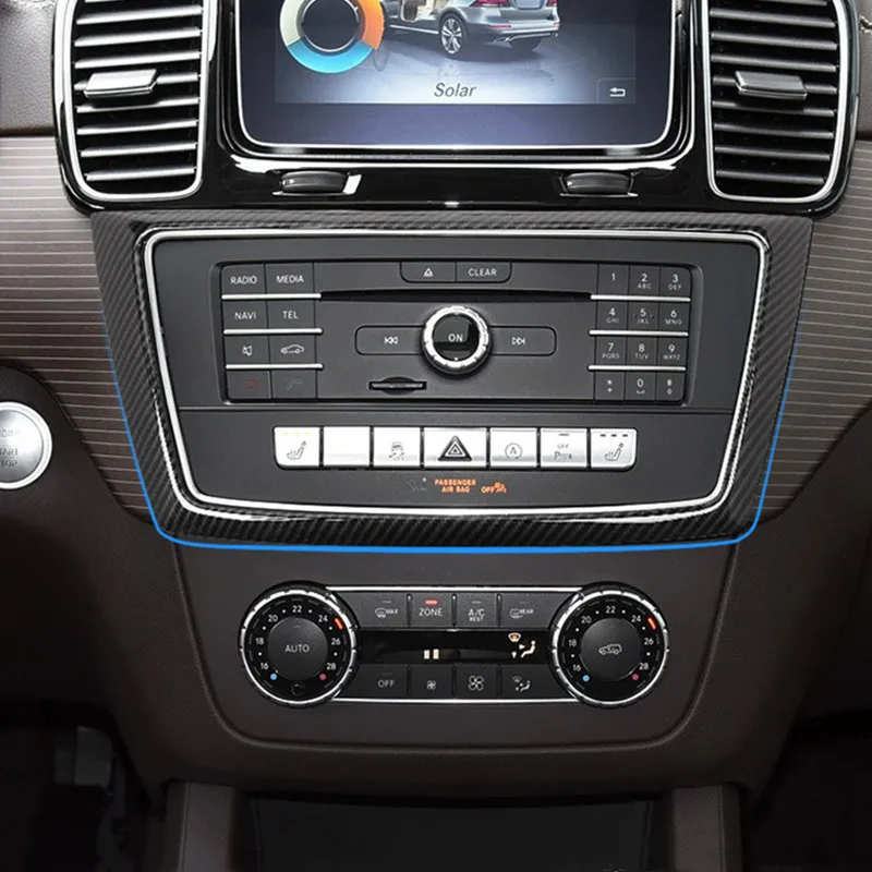 Автомобильный Стайлинг центральная консоль кондиционер CD панель Украшение