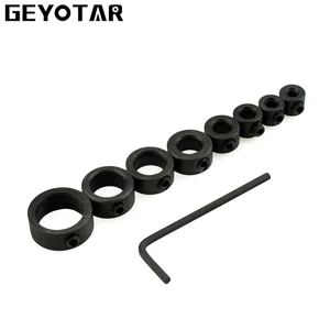 Деревообрабатывающее сверло 8 шт. ошейники для остановки глубины кольцо домашний удобный позиционер буровой локатор резьба по дереву аксессуары для электроинструментов