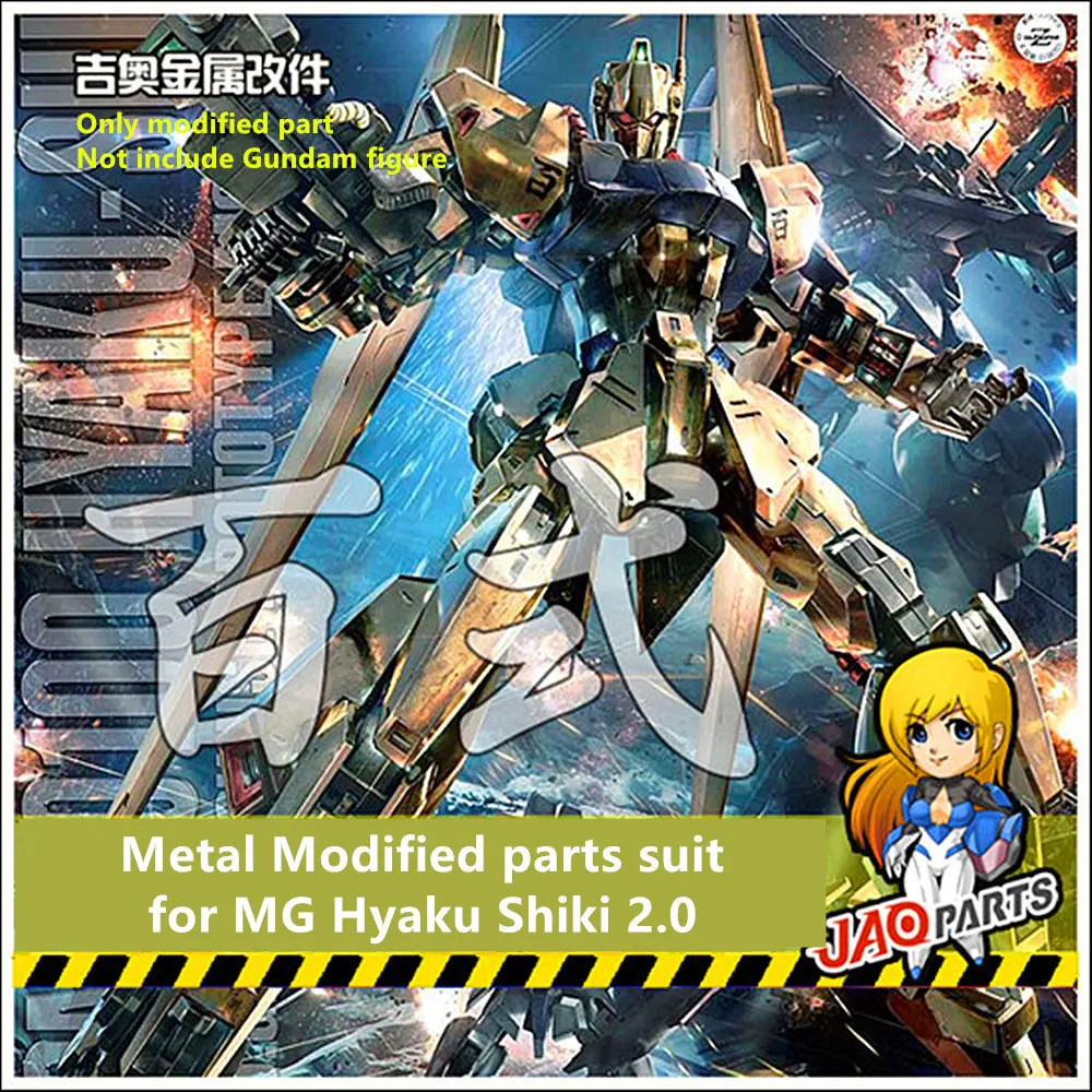 

JAOparts Metal Modified parts set for MG 1/100 MSN-100 Hyaku Shiki *