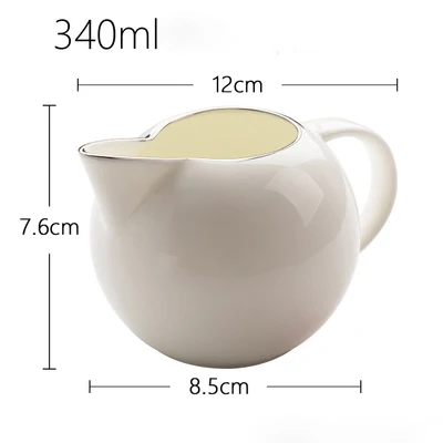 Milk kettle Простой чистый белый чайник из костяного фарфора для молока, керамические сливочные горшки, креативная сахарница, банка для приправ, горшок для приправ, контейнер для специй - Цвет: Milk kettle