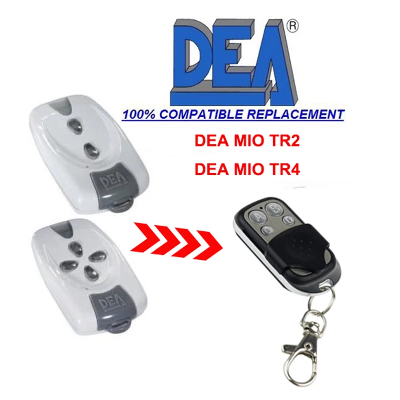 3 шт. пульт дистанционного управления для гаражных дверей DEA MIO TR2 TR4 433 92 МГц|Пульты