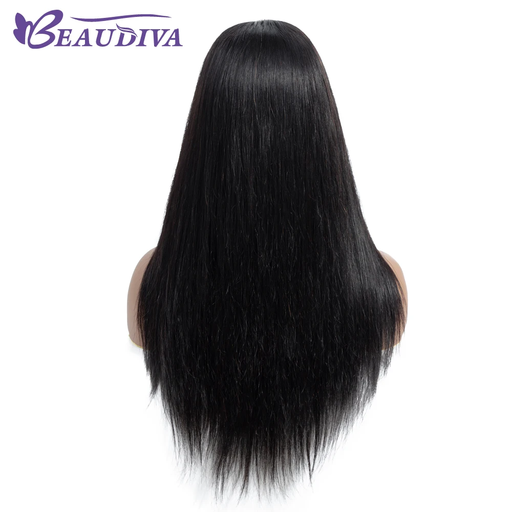 Beaudiva 4*4 закрытие шнурка человеческие волосы парики 4#2# для женщин малазийские прямые волосы человеческие волосы парики с детскими волосами линяют бесплатно