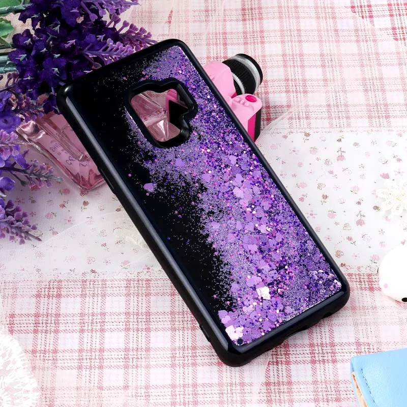 Purple 002 Жидкий блеск Чехлы для samsung Galaxy A50 A70 A10 A80 A90 A30 A20 S8 S9 S10 lite рlus Note 8, 9, 10, S7 край J5 J7 Prime - Цвет: Purple 002