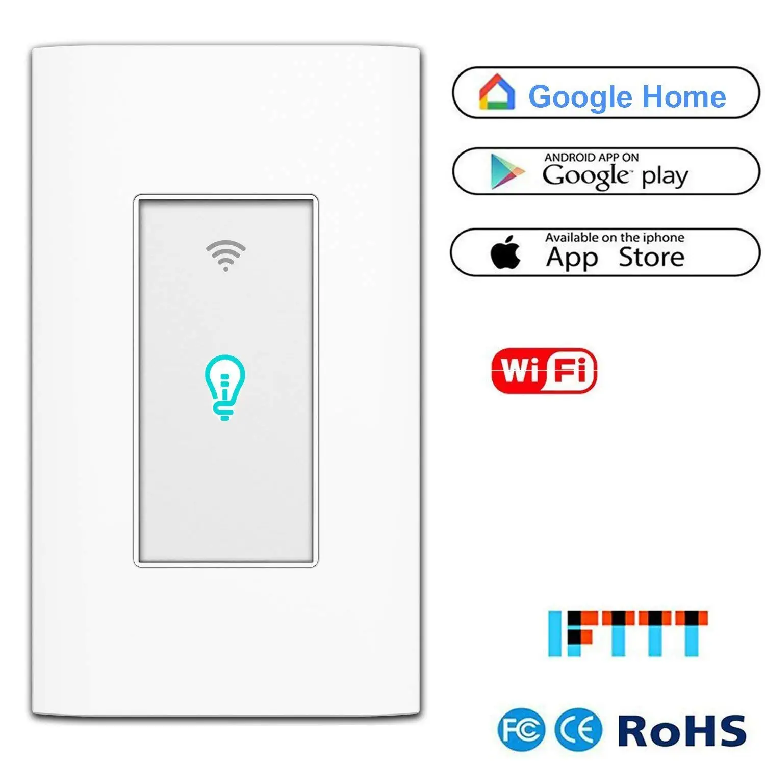 Умный светильник WiFi настенный беспроводной сенсорный совместимый с Alexa домашний