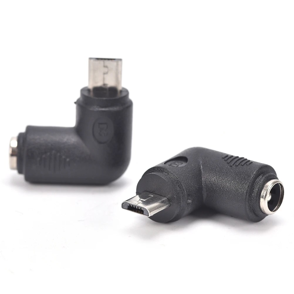 2 шт./лот прямой DC 5 5x2 1 мм Женский Micro USB булавки мужской правый угол адаптеры